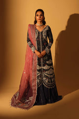 Aylin Unstitched 3 Piece Luxury Silk Edit Collection'2025-Sapphire Dusk