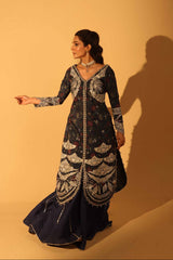 Aylin Unstitched 3 Piece Luxury Silk Edit Collection'2025-Sapphire Dusk