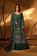 Aylin Unstitched 3 Piece Luxury Silk Edit Collection'2025-Green Slate