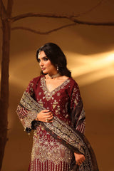 Aylin Unstitched 3 Piece Luxury Silk Edit Collection'2025-Violet Bloom