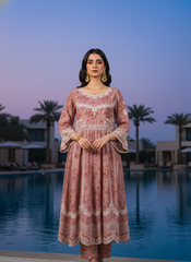 Orlina By Dressline Stitched 3 Piece Premium PP Staple Frock Collection'2025-orlina-ready-to-wear-dusty-rosewood