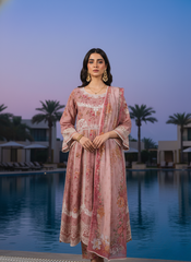 Orlina By Dressline Stitched 3 Piece Premium PP Staple Frock Collection'2025-orlina-ready-to-wear-dusty-rosewood