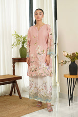 Dhaga Luxury Revival Stitched 2 Piece Summer Suit-Amorette