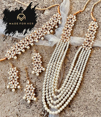 Made For Her-Ethereal Pearl Cascade Set - WM1001