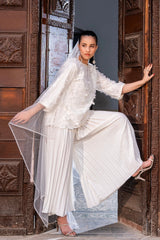 Dhaga Stitched Summer Women Suit-Butterfly Whisper