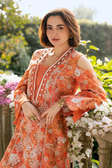 Gulkari By Asifa Nabeel Unstitched 3 Piece Summer Collection-GKL-08-Citrus Glow