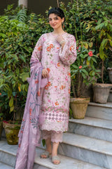 Gulkari By Asifa Nabeel Unstitched 3 Piece Summer Collection-GKL-09-Blossom Zephyr