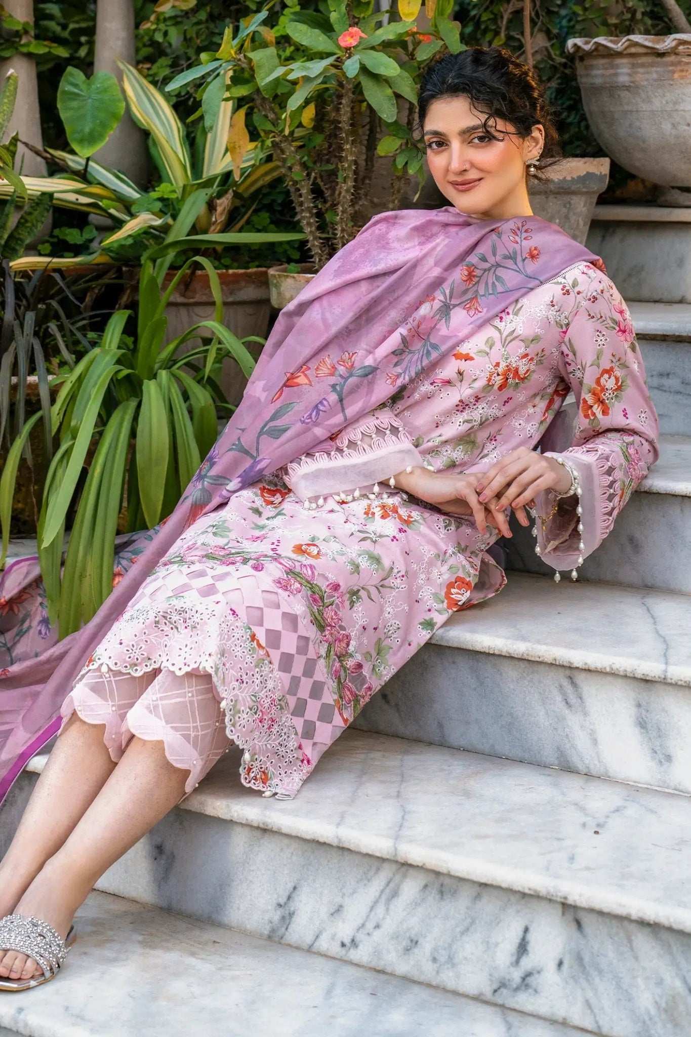 Gulkari By Asifa Nabeel Unstitched 3 Piece Summer Collection-GKL-09-Blossom Zephyr