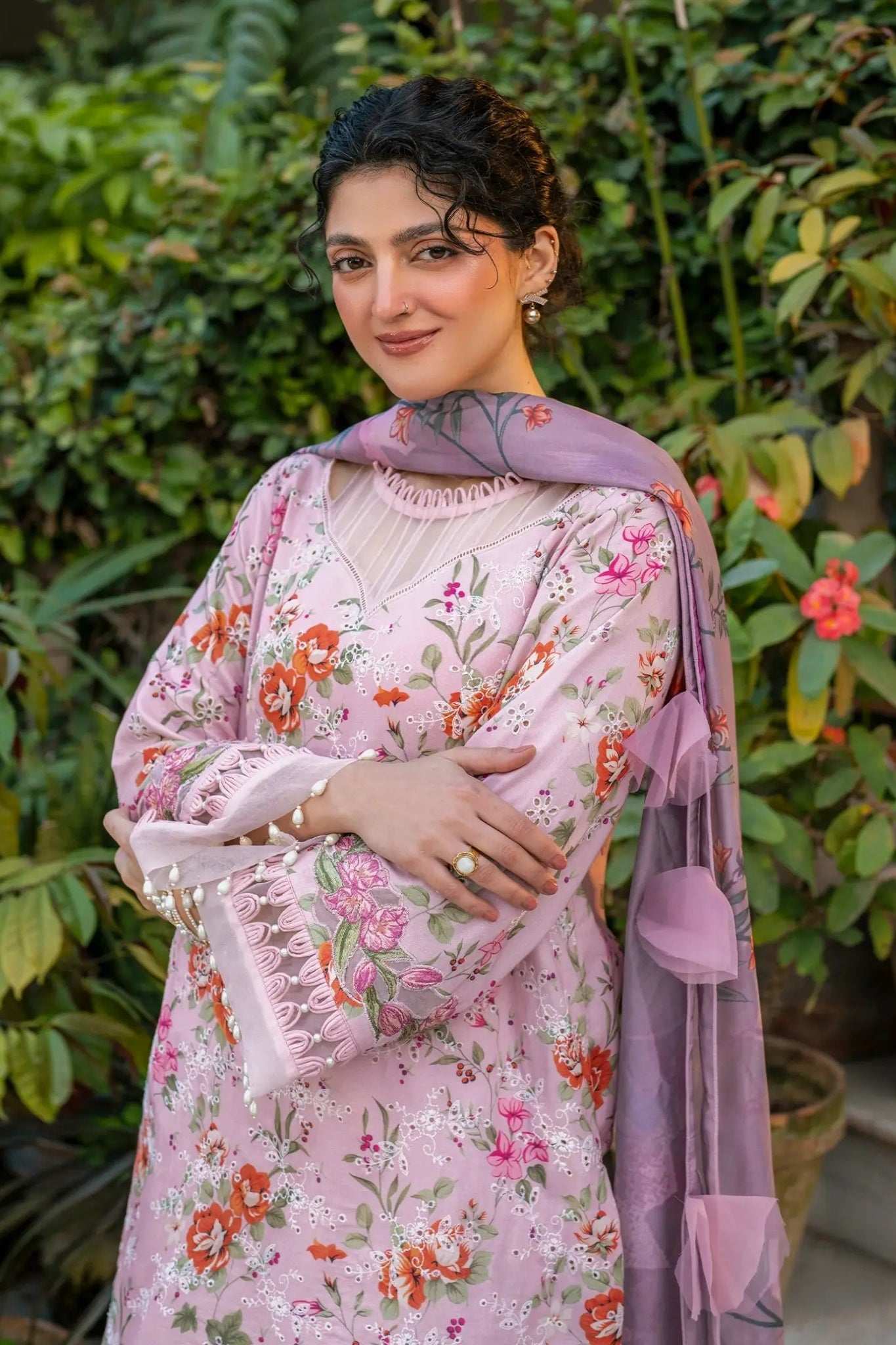 Gulkari By Asifa Nabeel Unstitched 3 Piece Summer Collection-GKL-09-Blossom Zephyr