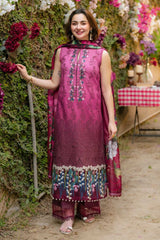 Gulkari By Asifa Nabeel Unstitched 3 Piece Summer Collection-GKL-13-Sunkissed Garden