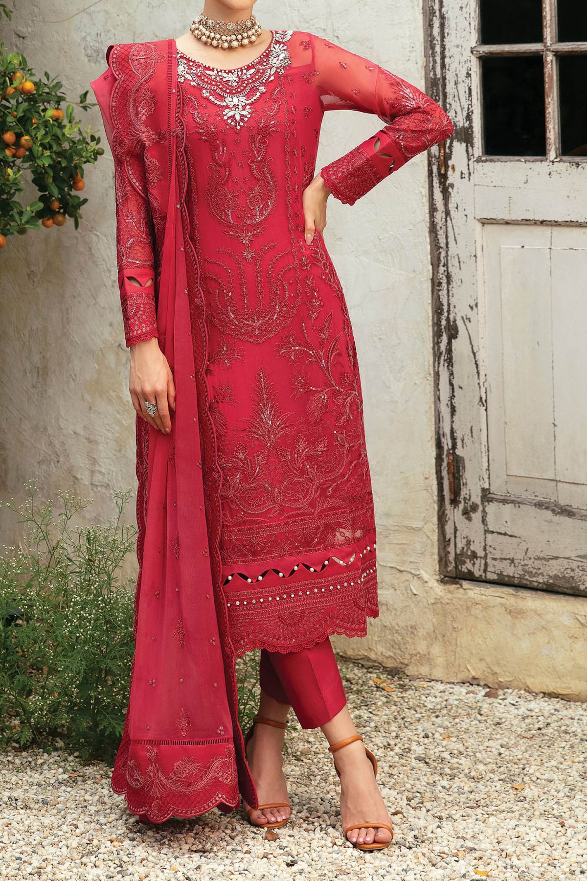 Chant D l'Amour By Gulaal Unstitched 3 Piece Emb Chiffon Eid Collection'2024-GL-03-Ulmaria