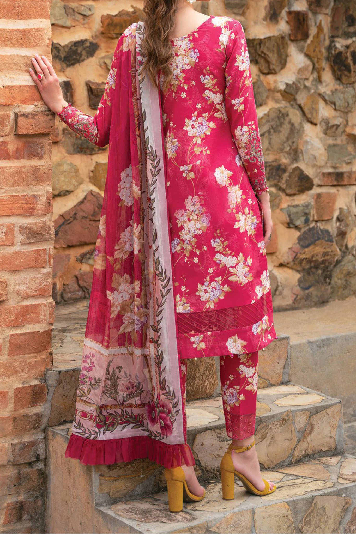 The Enchanted Garden By Gulaal Unstitched 3 Piece Lawn Vol-02 Collection'2024-GL-06-Marbella