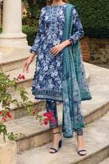 The Enchanted Garden By Gulaal Unstitched 3 Piece Lawn Vol-02 Collection'2024-GL-07-Olvera