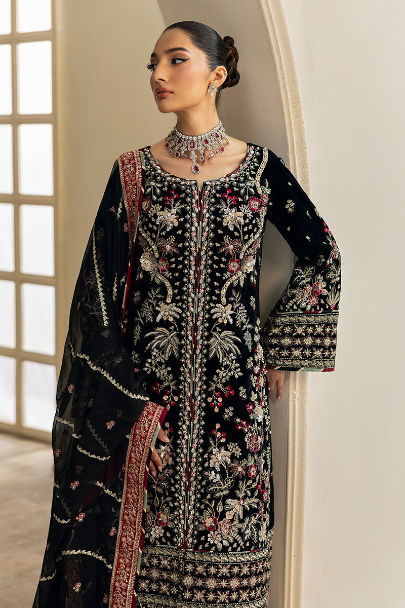 Celeste By Gulaal Unstitched 3 Piece Velvet Collection'2025-Raven