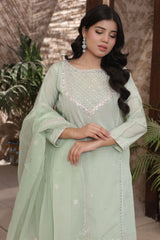 Gul Riaz By Fatima Nehal Stitched 3 Piece Luxury Festive Suit-GRF-04-Mint
