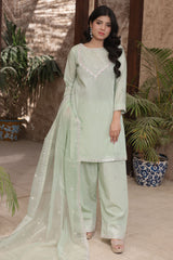 Gul Riaz By Fatima Nehal Stitched 3 Piece Luxury Festive Suit-GRF-04-Mint