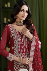 Gulaal By Soghat Unstitched 3 Piece Luxury Emb Chiffon Collection'2025-GSC-03