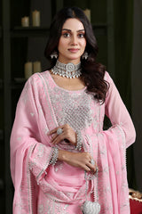 Gulaal By Soghat Unstitched 3 Piece Luxury Emb Chiffon Collection'2025-GSC-06