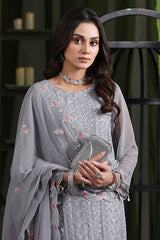 Gulaal By Soghat Unstitched 3 Piece Luxury Emb Chiffon Collection'2025-GSC-07