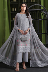 Gulaal By Soghat Unstitched 3 Piece Luxury Emb Chiffon Collection'2025-GSC-07