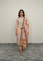 Dr Haris Unstitched 3 Piece Printed  Lawn Vol-02 Suit-DRP-012