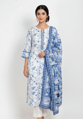Dr Haris Unstitched 3 Piece Printed  Lawn Vol-02 Suit-DRP-019