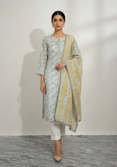 Dr Haris Unstitched 3 Piece Printed  Lawn Vol-02 Suit-DRP-020