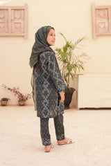 Woman Girl Oswah Shifa Embroidered Cutwork Lawn Shirt kurti Dupatta Printed Trouser