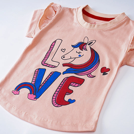 Kjunction Girls T-shirt (I-Love-Unicorn)