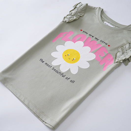 Kjunction Girls H/S t shirt (Flower)