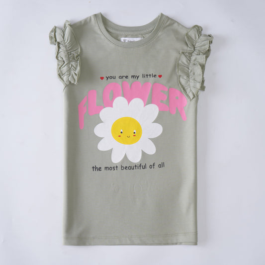 Kjunction Girls H/S t shirt (Flower)