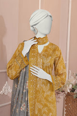 Almeerah Unstitched 3 Piece Emb Cutwork Lawn Vol-01 Collection'2025-Golden Dusk