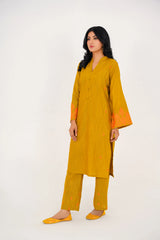 Qurb Stitched 2 Piece Winter Collection'2025-Golden Magic