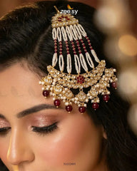Galini Pearl Kundan Jhumar