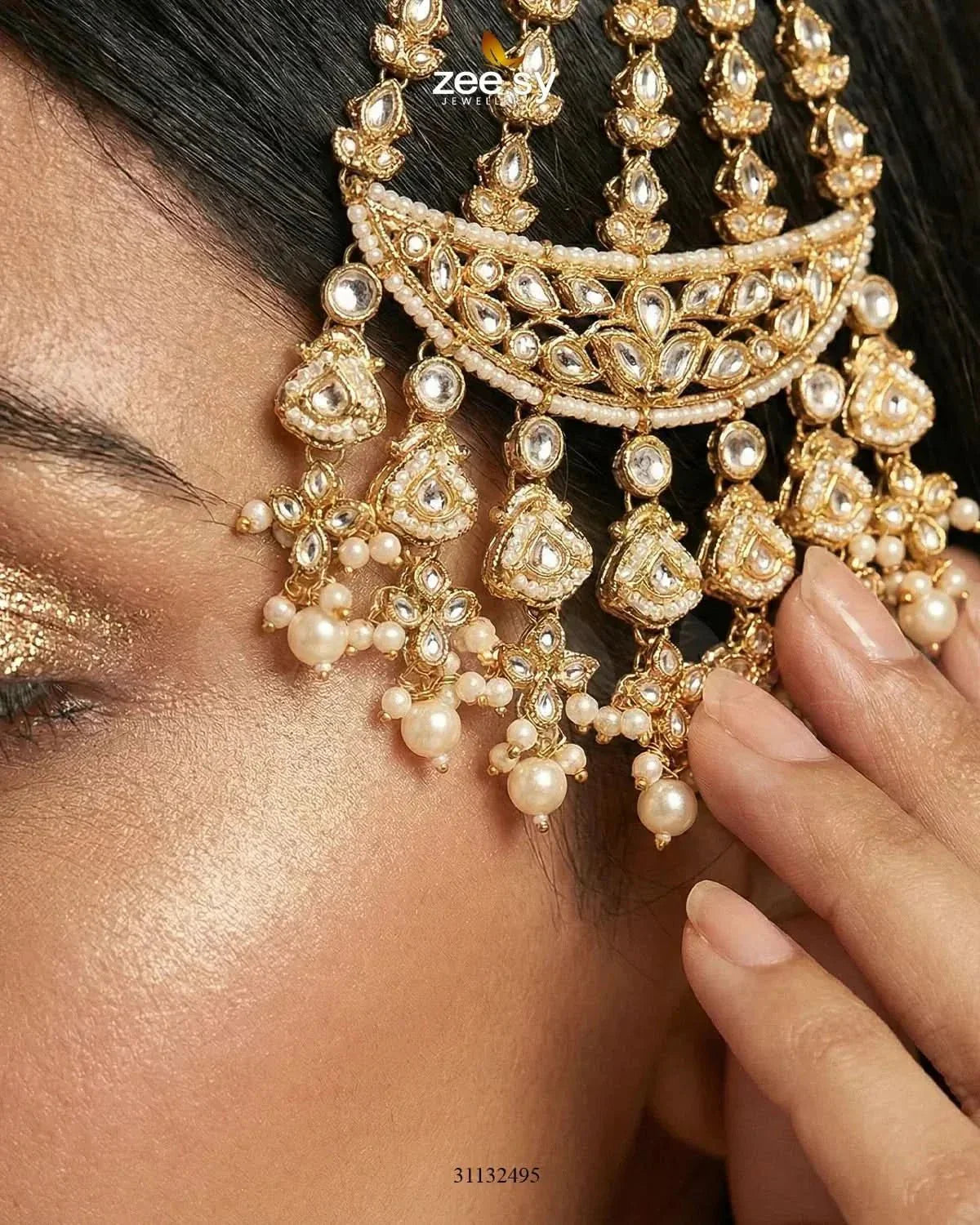 Bloom Pearl Bridal Jhumar