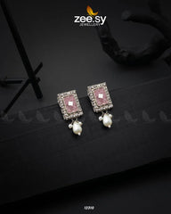 Gravel Earrings Pink - Zeesy Jewellery