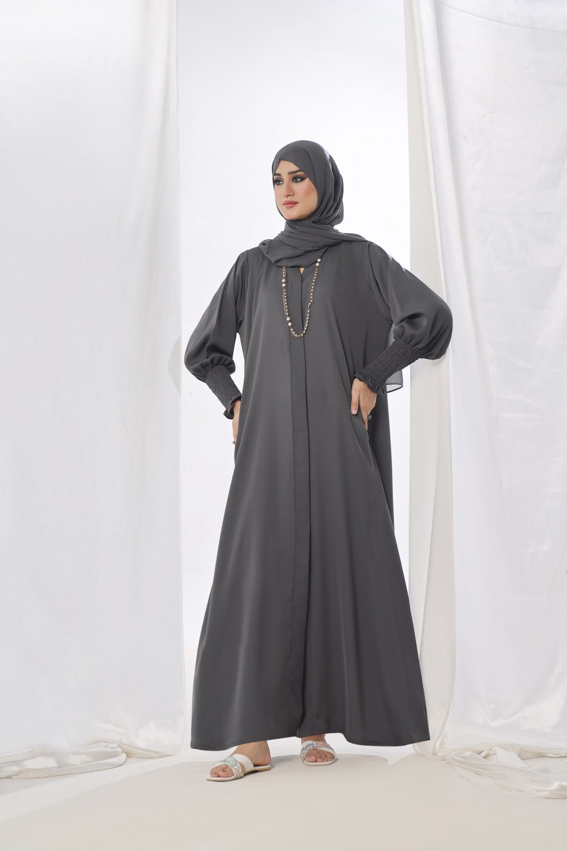 Tgm Abaya Collection-Grey Paradise