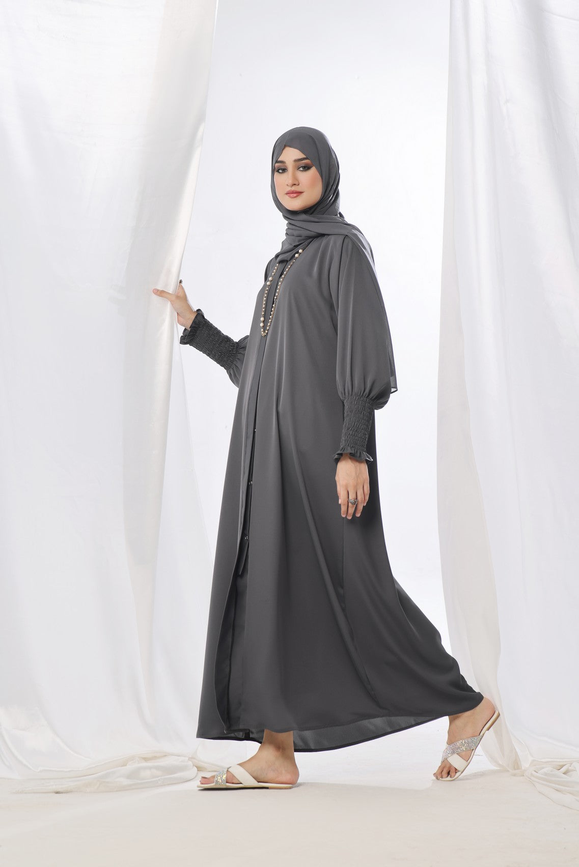 Tgm Abaya Collection-Grey Paradise