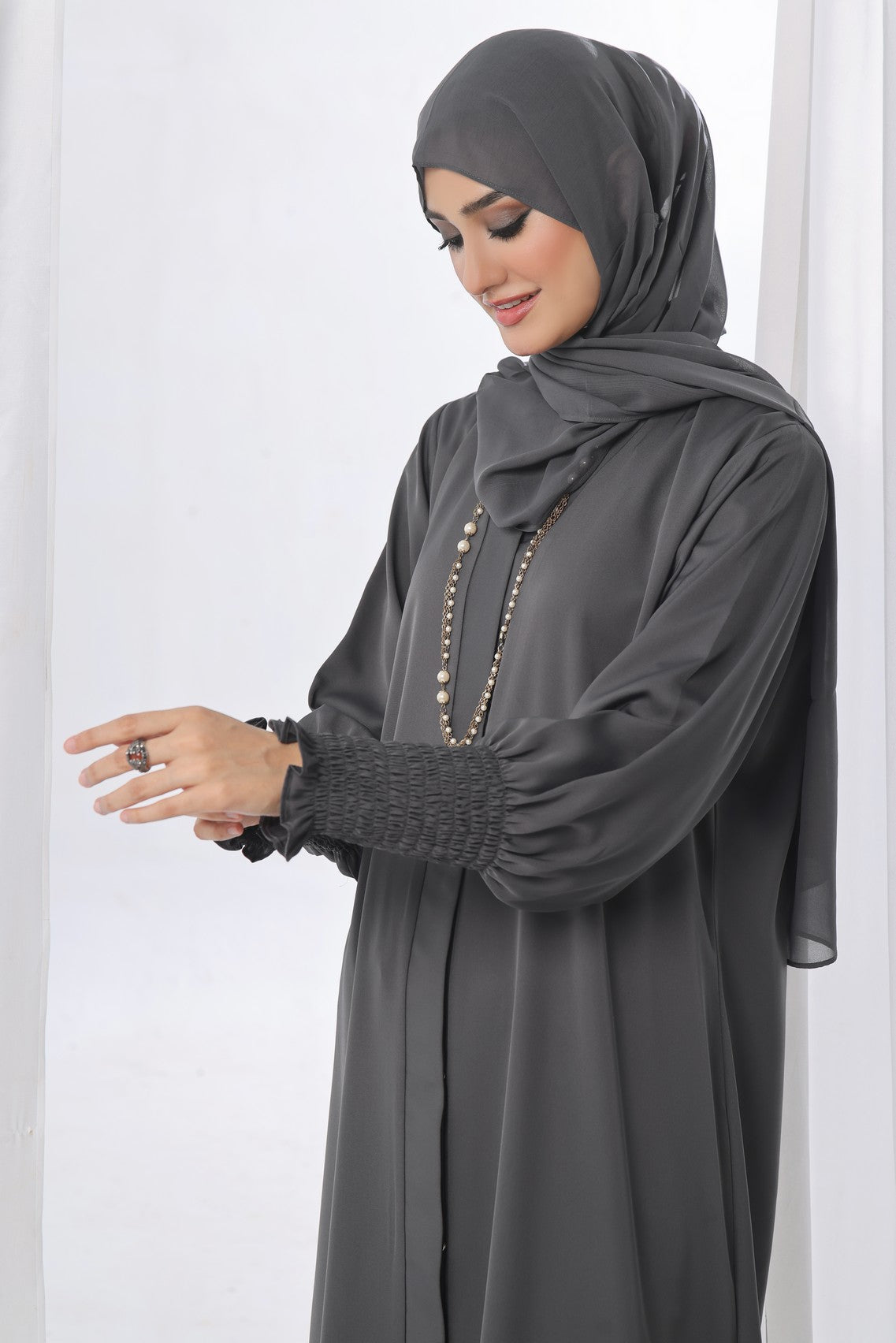 Tgm Abaya Collection-Grey Paradise