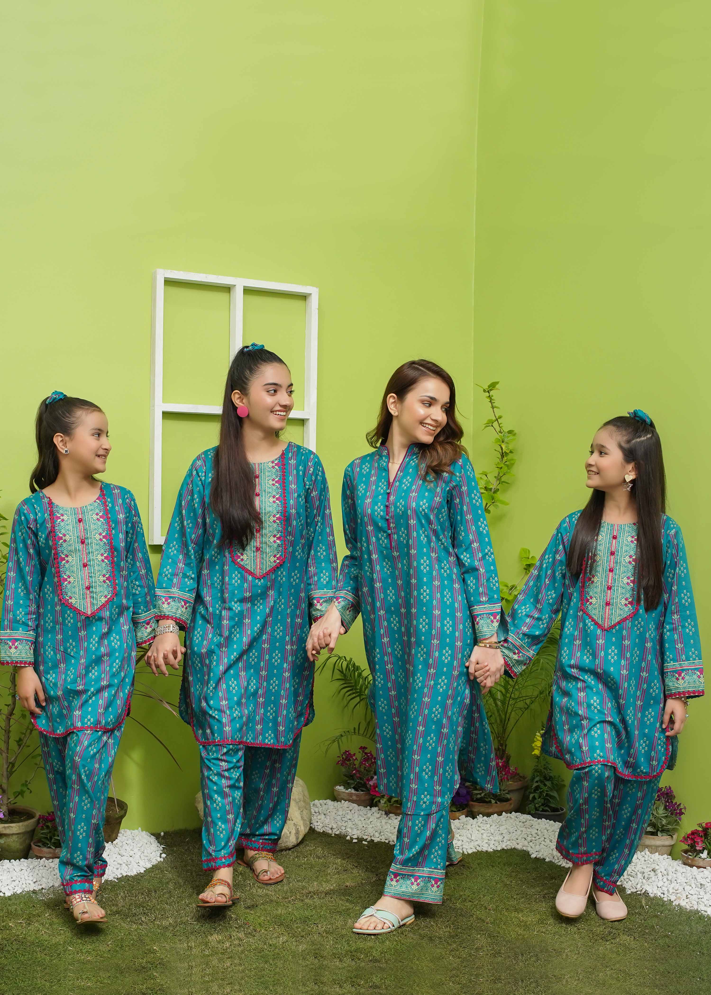 Modest Stitched Summer Kids Collection'2024-Sierra