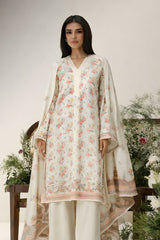 Ayla Studio Stitched 3 Piece Luxe Eid Jacquard Festive Lawn Suit-Gul-e-Narma