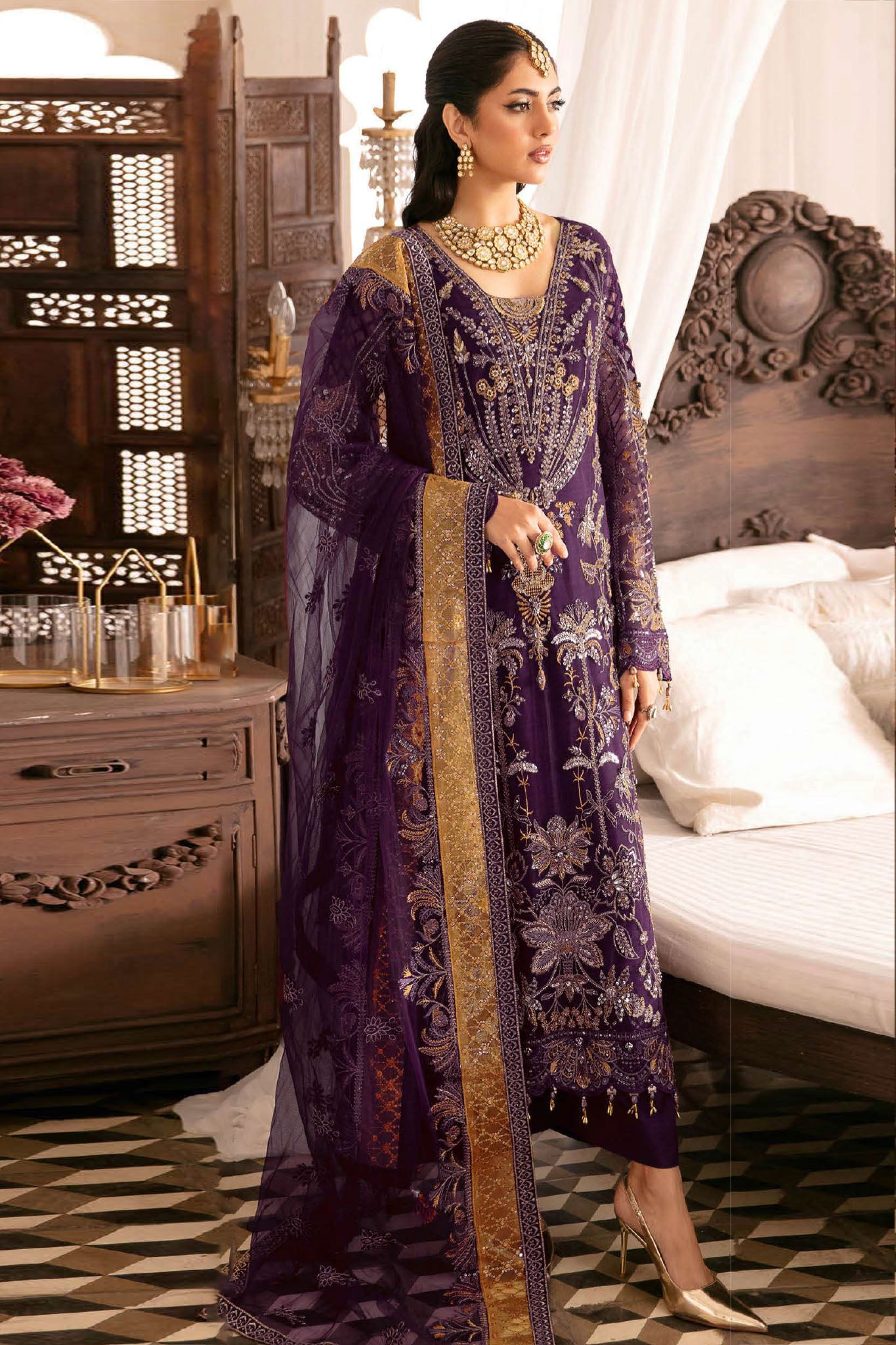 Ramsha Unstitched 3 Piece Wedding Vol-03 Collection'2025-H-303