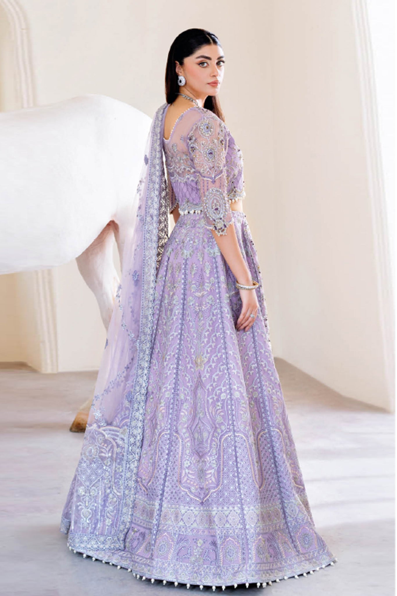Ramsha Unstitched 3 Piece Luxury Wedding Vol-05 Collection'2025-H-505