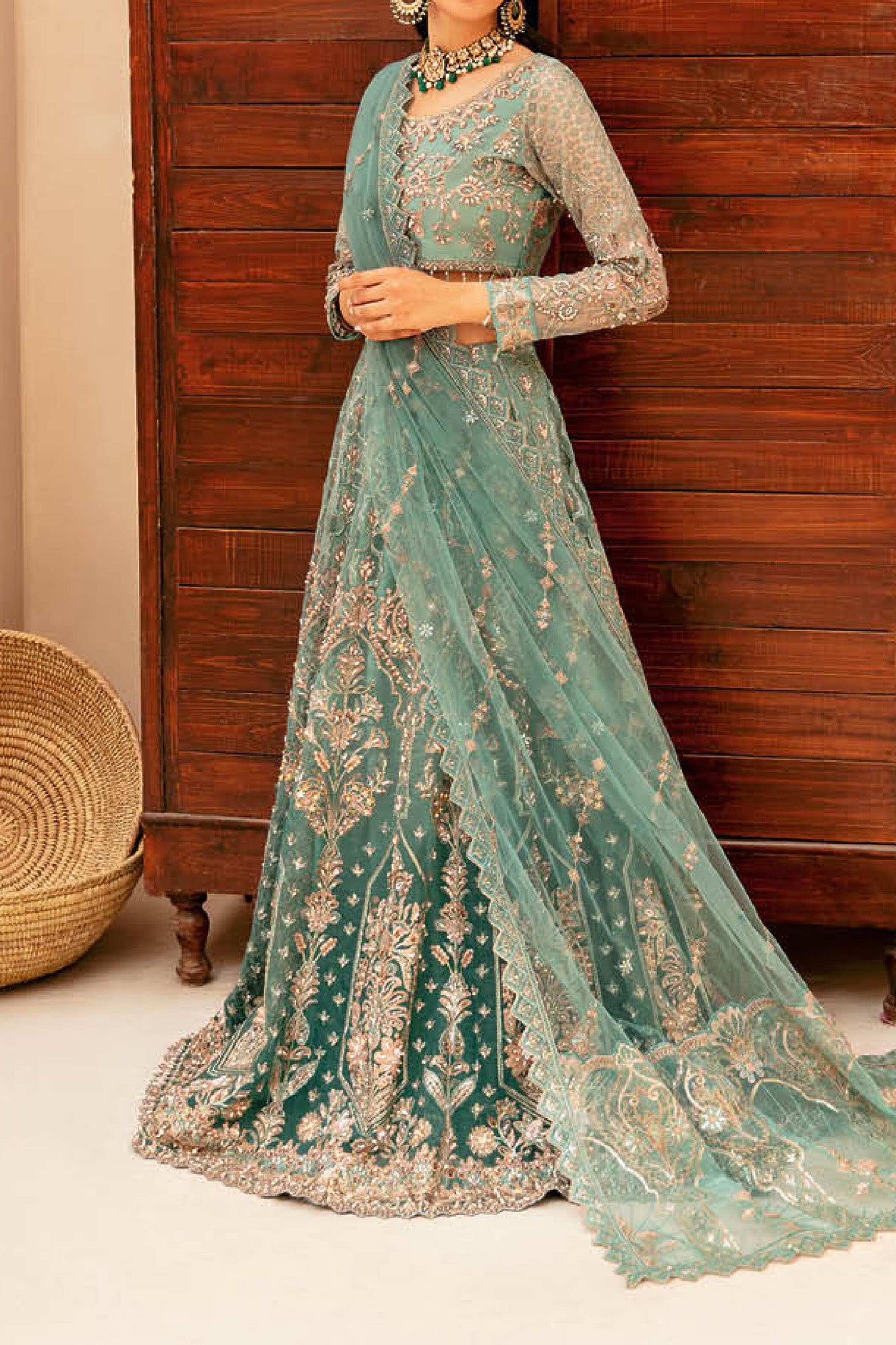 Ramsha Unstitched 3 Piece Luxury Festive Wedding Vol-04 Collection'2024-HA-403