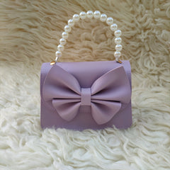 Hiba Fashion Mini bow pearl crossbody bag for girls-(HB-BW-004)