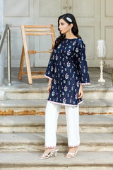 Dhaga Stitched Solid 2 Piece Emb Suit-Roselle
