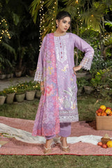 Dhaga Stitched 3 Piece Summer Suit-Elara