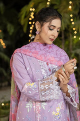 Dhaga Stitched 3 Piece Summer Suit-Elara
