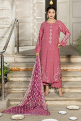 Dhaga Stitched 3 Piece Embroidered Summer Suit-Irina