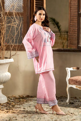 Dhaga Stitched Summer Women Suit-Morning Dew